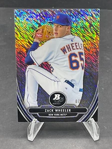 2013 ZACK WHEELER BOWMAN PLATINUM SHIMMER REFRACTOR RC #BCPC5 RC, SN 07/10 SSP - Picture 1 of 2