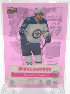 2022-23 Upper Deck Series 2 Highlighters Pink HL-16 Pierre-Luc Dubois Jets - Bild 1 von 2