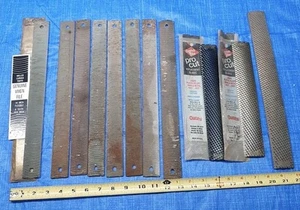 Lot Of 8) 14" FLEXIBLE VIXEN AUTO BODY WOODWORKING FILES RASPS + OATEY BLADES - Picture 1 of 7