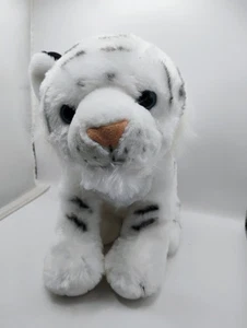 K&M International Plush White Tiger Cub Stuffed Animal - Picture 1 of 6