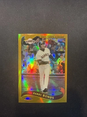 Barry Bonds 2002 Topps Chrome Gold Refractor SP - Image 1 of 2