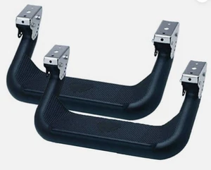 Pair (2) Carr Super Hoops Steps, XP3 Black Powder Coated Truck 124501-1 - Picture 1 of 7