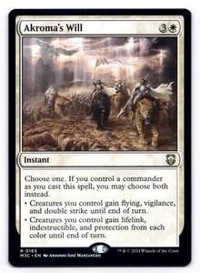 Akroma's Will NM Commander: Modern Horizons 3 0165 MTG Regular - Picture 1 of 2