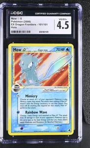 CGC 4.5 Mew Gold Star 2006 EX Dragon Frontiers 101/101 Holo Pokemon Karte - Bild 1 von 2