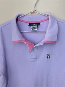 Psycho Bunny Poloshirt Herren 6 Large Lavendel Pink Golf Freizeit Logo Preppy - Bild 1 von 11