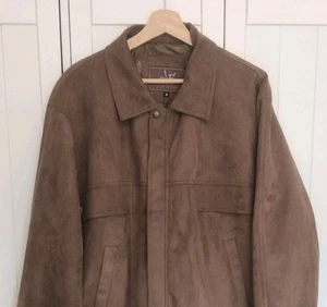 Bomberjacke Herren Wildlederimitat mittelbraun Vintage Style - Bild 1 von 9