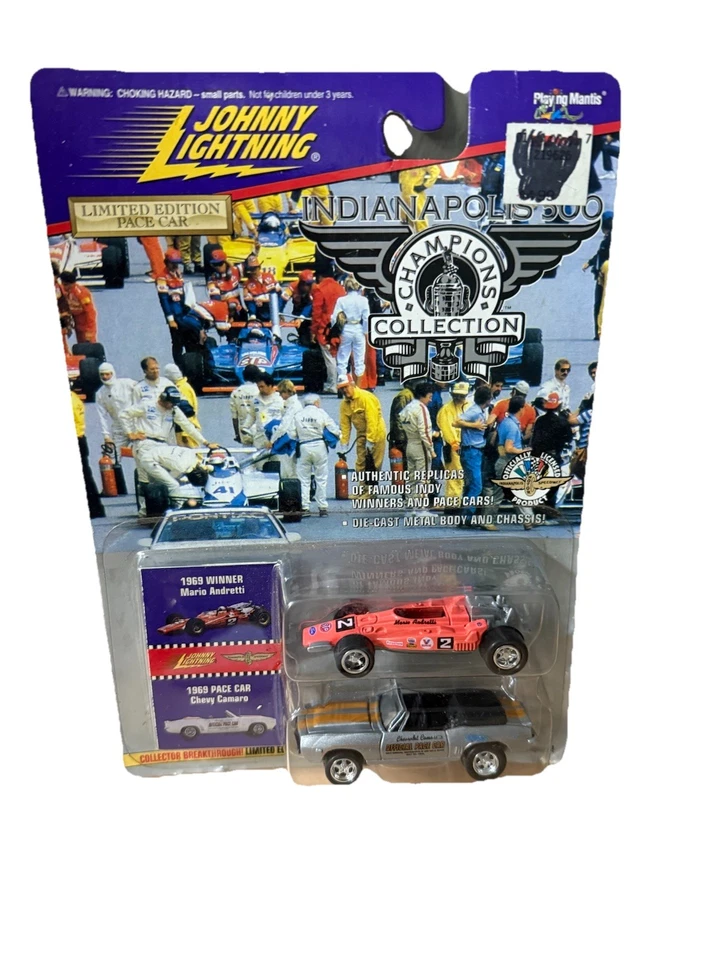 Johnny Lightning 1996 1969 Mario Andretti Indy y Camaro coche de ritmo 1/64 serie 2 Foto 1 de 4