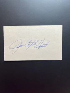 Catfish Hunter Signed Index Card JSA LOA - Picture 1 of 3