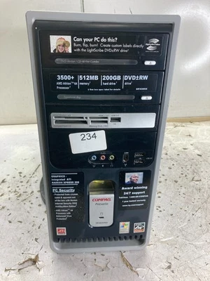 Compaq Presairo SR1630NX AMD Athlon 64 3500+ 2200MHz 1.5GB NO HDD - Image 1 of 4