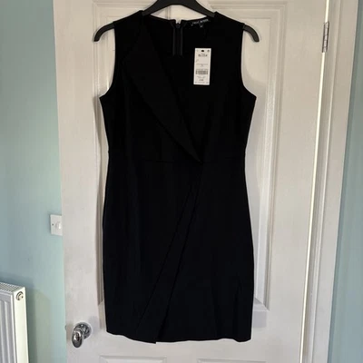 NEXT Black Dress Sleeveless Smart BNWT Size 16 Petite RRP £48 - Image 1 of 4