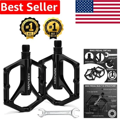 Professional Mountain & Road Bike Pedals - Wide Platform with Sealed Bearings - Image 1 of 4