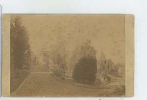 Tarjeta de gabinete identificada pero ilegible para jardín y hogar 4x6 c1880 - Imagen 1 de 2