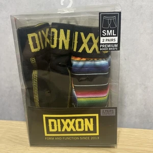 Neu im Karton Dixxon Flannel Company Herren Small Premium Boxershorts Regenbogen 2 Paar - Bild 1 von 3