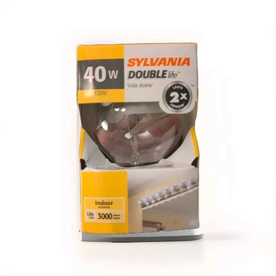 NEW Sylvania 40W G25 DL RP Interior Globe Double Life 3000 Hour Light Bulb - Image 1 of 4