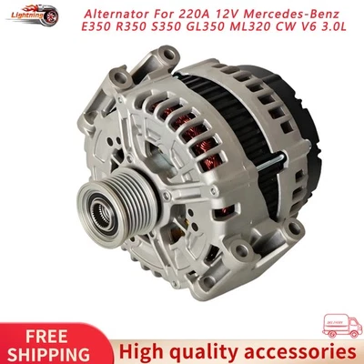 Alternator For 220A 12V Mercedes-Benz E350 R350 S350 GL350 ML320 CW V6 3.0L - Image 1 of 4