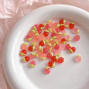 50pcs Fruit Sweet Strawberry Nail Art Charms Decor DIY Summer Nail Art Accessory - Picture 1 of 17