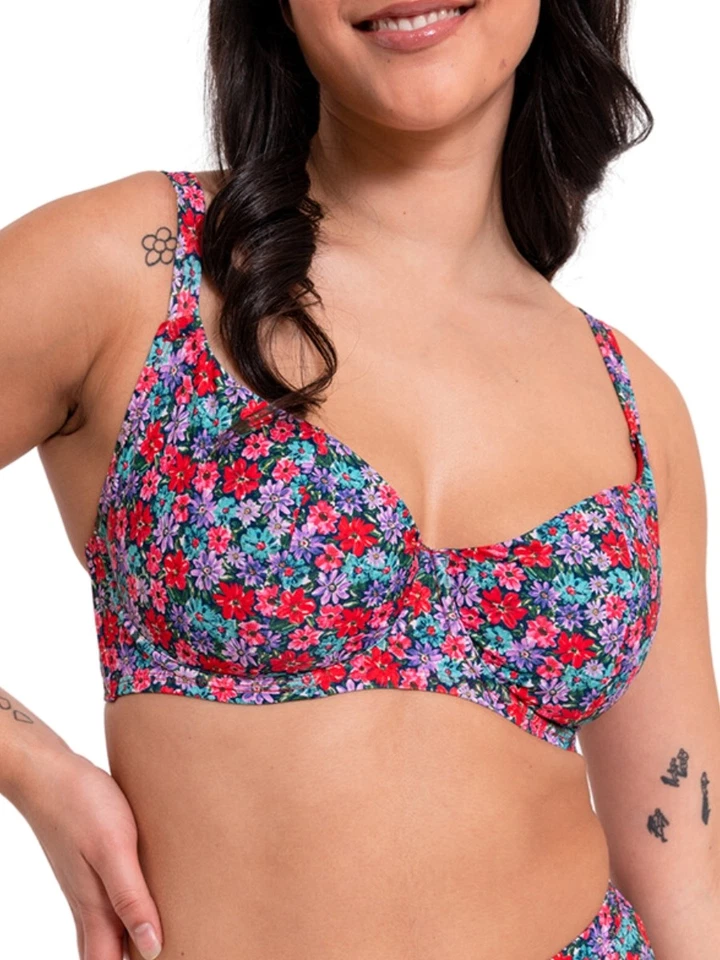Curvy Kate Kitsch Kate Bikini Top Balcony Underwired Bikini Swim Tops Swimwear — 第 1/1 张图片