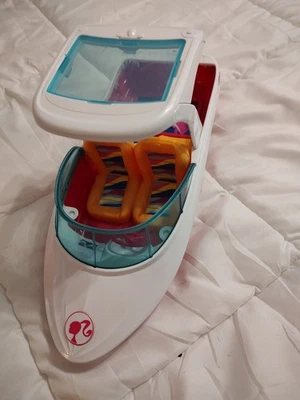 Barbie “Fondo de Cristal” Dolphin Magic Ocean View Boat 2016 Mattel Speed Boat  Foto 1 de 4