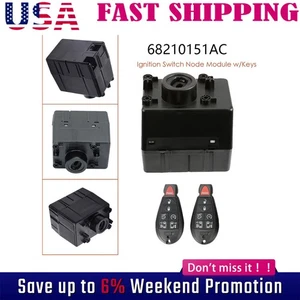Ignition Switch Node Module w/Keys for Dodge Ram 1500 2500 3500 09-15 68210151AC - Picture 1 of 14