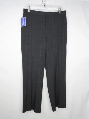 NWT WORTHINGTON PETITE MULTI-COLOR PLAID FLAT FRONT DRESS PANTS SZ 12P #B70 - Image 1 of 2