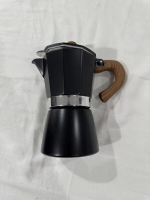 Cafetera espresso percoladora de aluminio 150/300 ml negra Foto 1 de 4