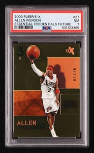 Allen Iverson 2003 Fleer E-X Essential Credentials Future /76 #27 PSA 7 - Imagen 1 de 2
