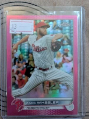 2022 Topps Chrome - Magenta Refractor #207 Zack Wheeler /399 - Image 1 of 2