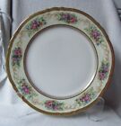 Antique Ahrenfeldt Limoges France Hand Painted Roses Gold Encrusted Plate 10.5" 