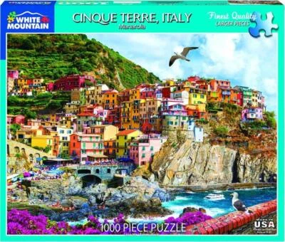Cinque Terre, Italia - Puzzle (1000 Piezas) White Mountain Puzzle Co. (NUEVO) Foto 1 de 4
