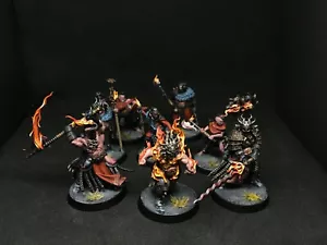 Warcry: Scions of the Flame painted AoS Slaves to Darkness cultists chaos - Picture 1 of 7