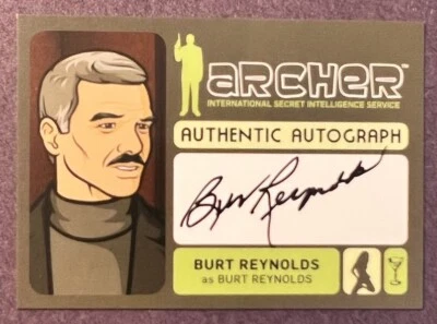 Burt Reynolds 2013 Archer Card #A15 - Signed 2013 On Card Auto SSP Rare - Image 1 of 4