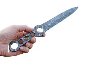 Handmade Damascus Double edge Blade Dagger knife Blank Blade - Picture 1 of 6