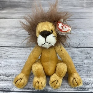 Juguete de peluche pequeño borroso TY 1993 Attic Treasures Kingston the Lion - Imagen 1 de 10