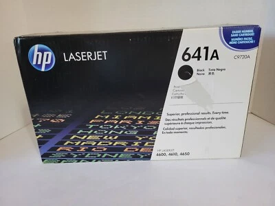 Genuine HP Laserjet 641A Black Toner Cartridge C9720A (New OEM Sealed) - Image 1 of 4