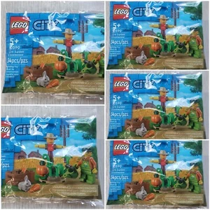 Lot of 5 LEGO 30590 City Farm Garden & Scarecrow Polybag 34pcs New Free Shipping - Picture 1 of 3