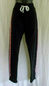 Pantalones Love New York Lounge Or Sweat Nuevos con Etiquetas Negros Multi Cordón Cintura Poliéster - Imagen 1 de 12