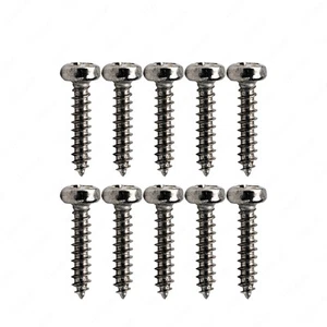 10x Stainless Steel 2*10mm Truss Rod Cover Screws For Gibson Epi Les Paul - Picture 1 of 11
