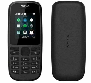 Nokia 105 (2019) TA-1203 - Mobile Phone - Unlocked -Black Single Sim Flash Light - Afbeelding 1 van 9