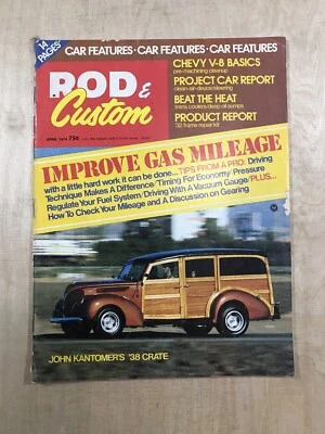 Rod and Custom 1974 April Vintage Hot Rods Custom Cars  and Trucks - Image 1 of 3