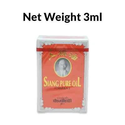 Siang Pure Oil 3cc THAI Nasal Herb Balm Oil Formula 1- Auth uk post 3ML TRAVEL