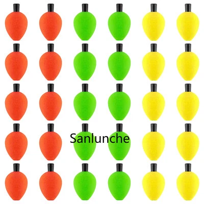 20/30pcs Fly Fishing Floats Strike Indicators Foam Bobbers Trout Freshwater - Image 1 of 4