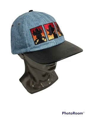 De Colección Walt Disney Cowboy Buddies Goofy’s Hat Co Denim Snapback Ala de Cuero EE. UU. Foto 1 de 4