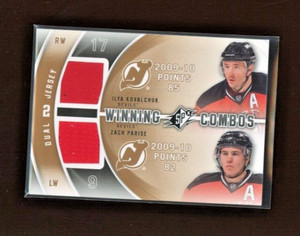 2011-12 SPx Winning Combos #WCKP Ilya Kovalchuk/Zach Parise    *S6876