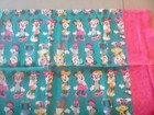 Minnie Mouse On Turquoise Cotton Fabric Design A Standard Handcrafted Pillowcase