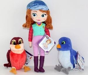 Disney - Princess Sofia, Mia & Robin Birds Plush Set of 3 - Sofia the First - Picture 1 of 9