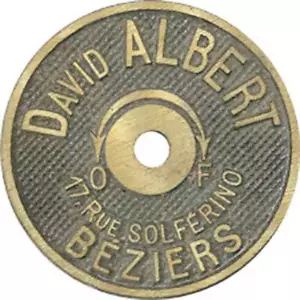 David Albert, 17 Rue Solférino, Béziers, en métal (bronze)sans marquage(0767) - Picture 1 of 1