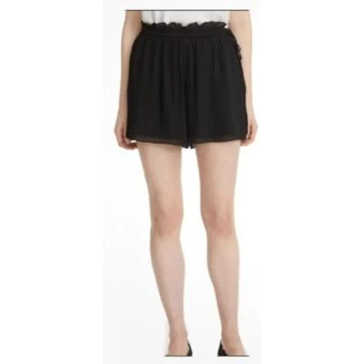 Pantalones cortos Club Monaco Katya micro plisados para mujer talla 2 negros 295656976 Foto 1 de 4