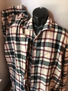 LL Bean Men’s Plaid Flannel Pajama Set Size XL SHORT 2 Piece Set Top Bottoms - Picture 1 of 7