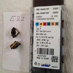 10 NEW ISCAR CXMG 090408-M3P CARBIDE INSERTS GR IC8250 FACTORY PACKED -E82 - Picture 1 of 1