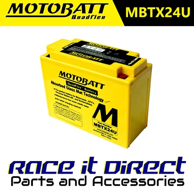 Motobatt Battery for Harley Davidson TOUR 1340 GLIDE ULTRA CL INJ FLTCU-I 95-96 - Image 1 of 4